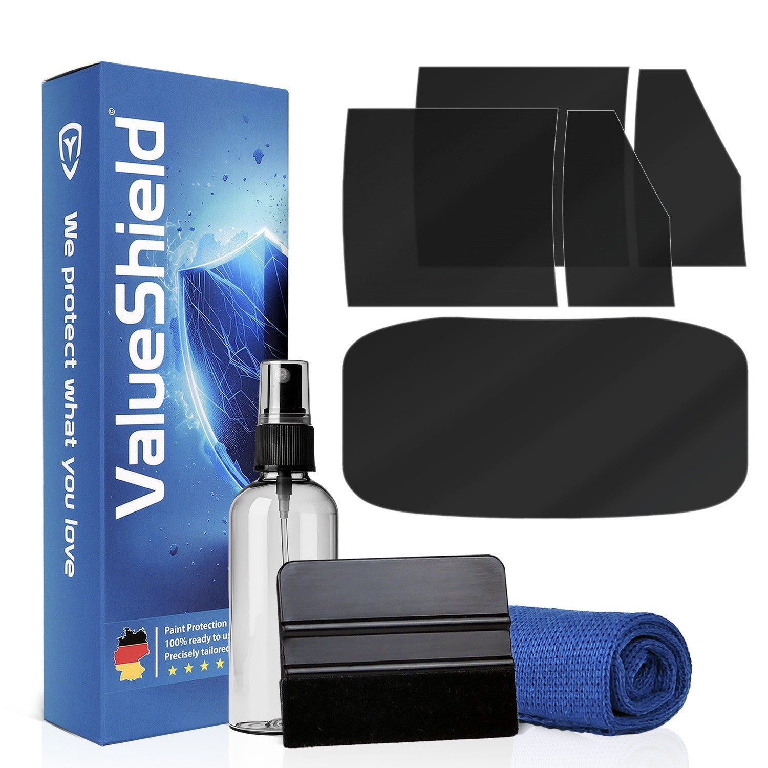 Kit de film teinté pour vitres de voiture Audi A4 B7 2004-2007 et S4/RS4 (berline 5 portes) : Teintage, occultation, protection solaire