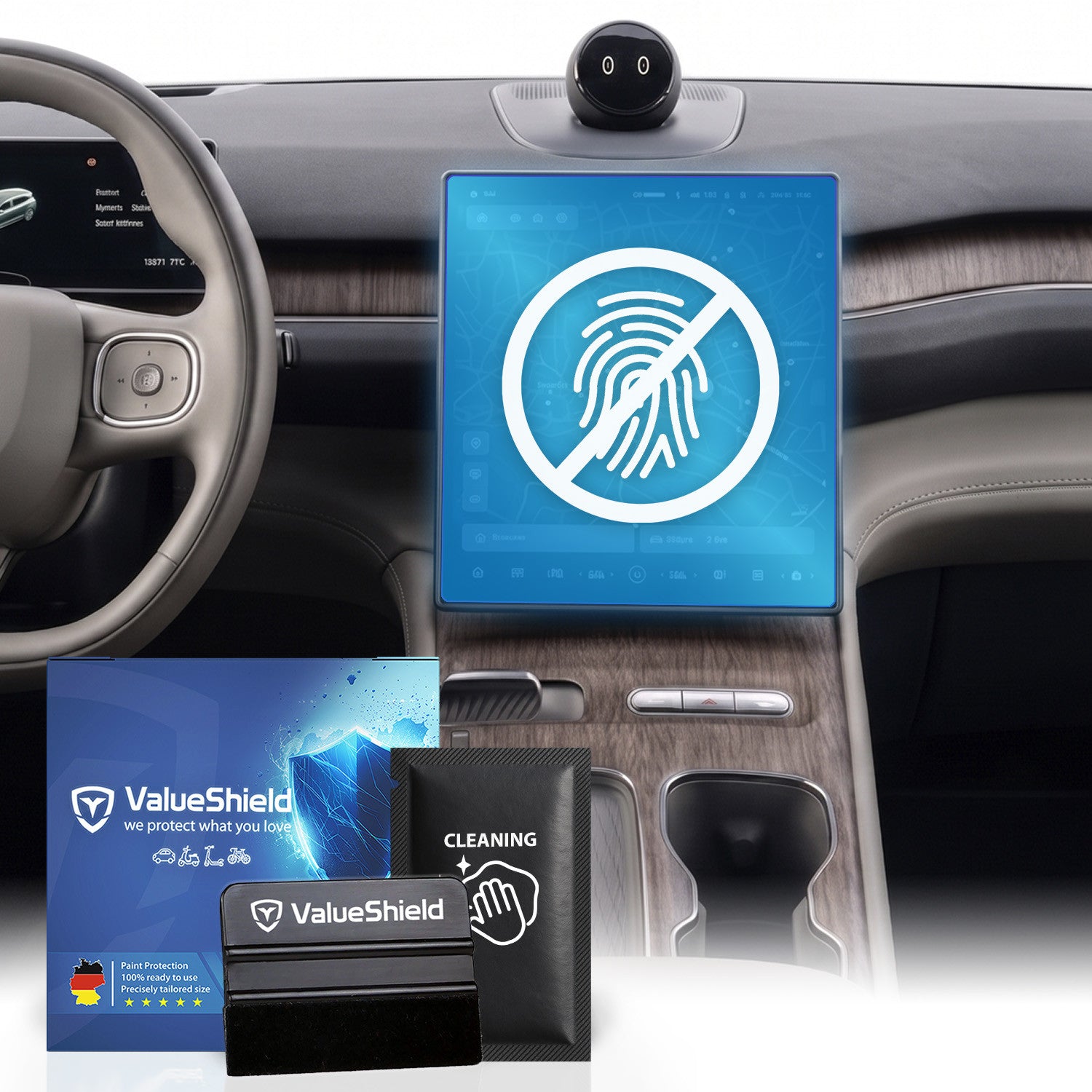 Anti-Fingerprint Displayschutzfolie passend für NIO EL8 2024-2030