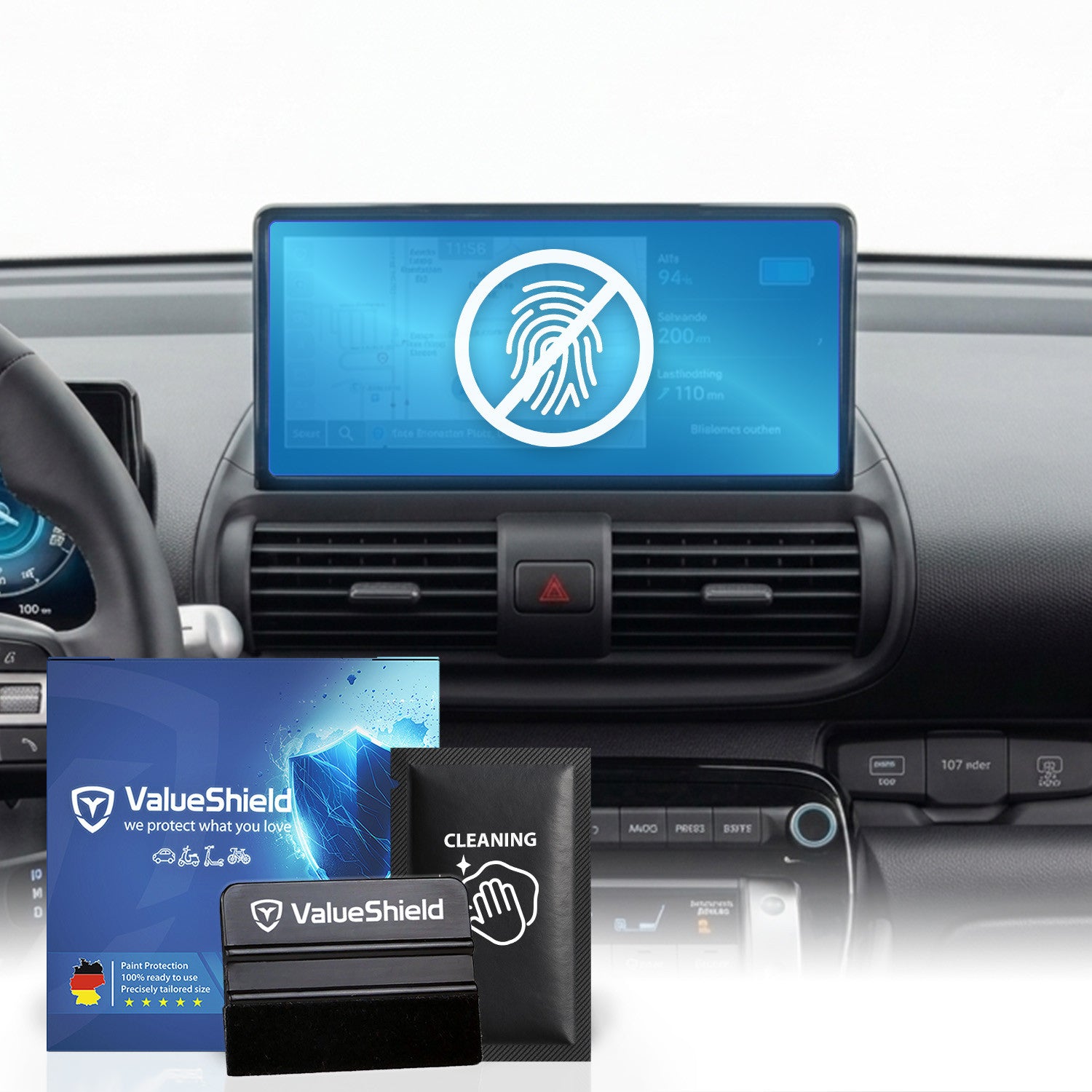 Anti-Fingerprint Displayschutzfolie passend für Hyundai Inster Facelift 2025-2028 (4-Türer Kompakt)