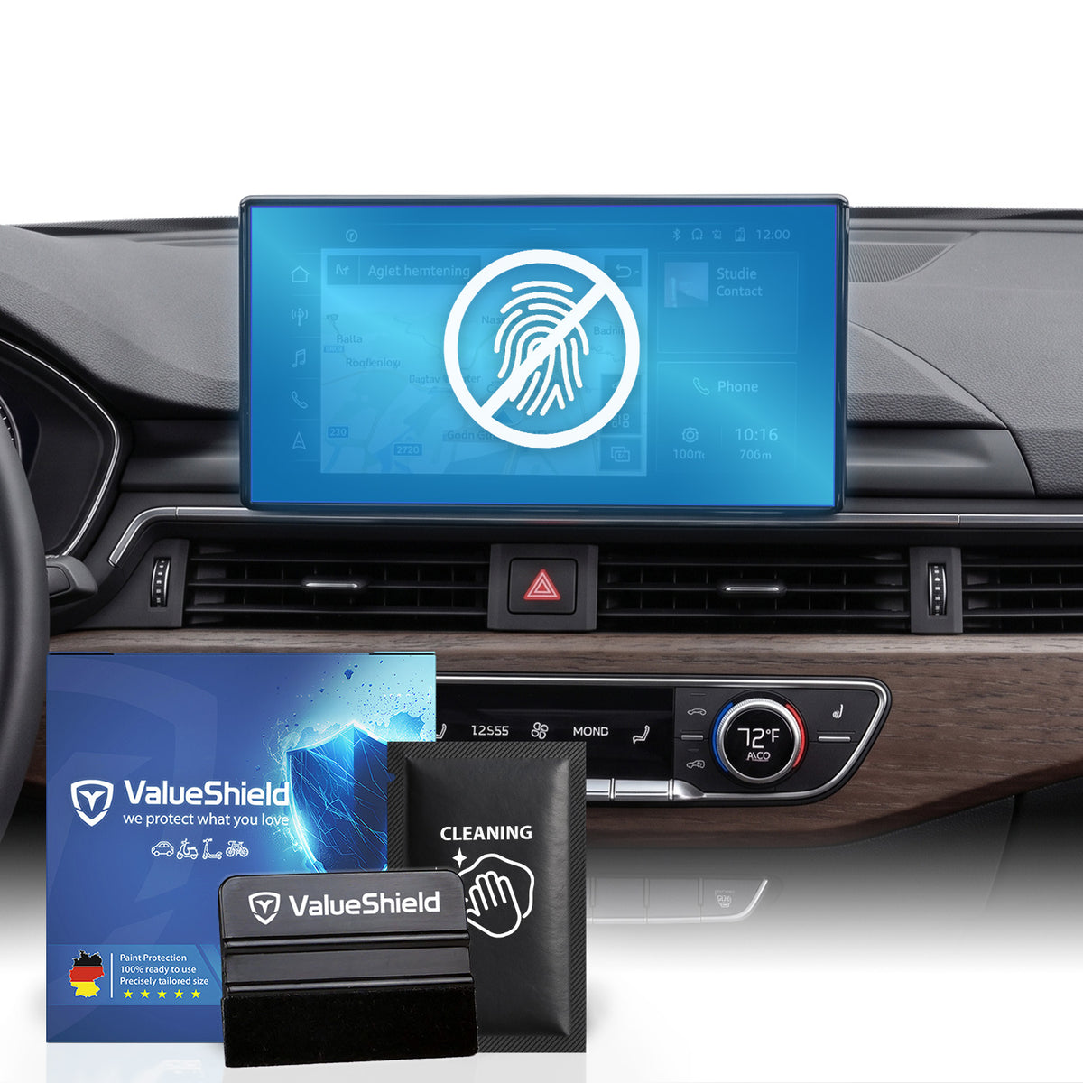 Anti-Fingerprint Displayschutzfolie passend für Audi A5 & S5/RS5 F5 2016-2025 (2-Türer Coupe)