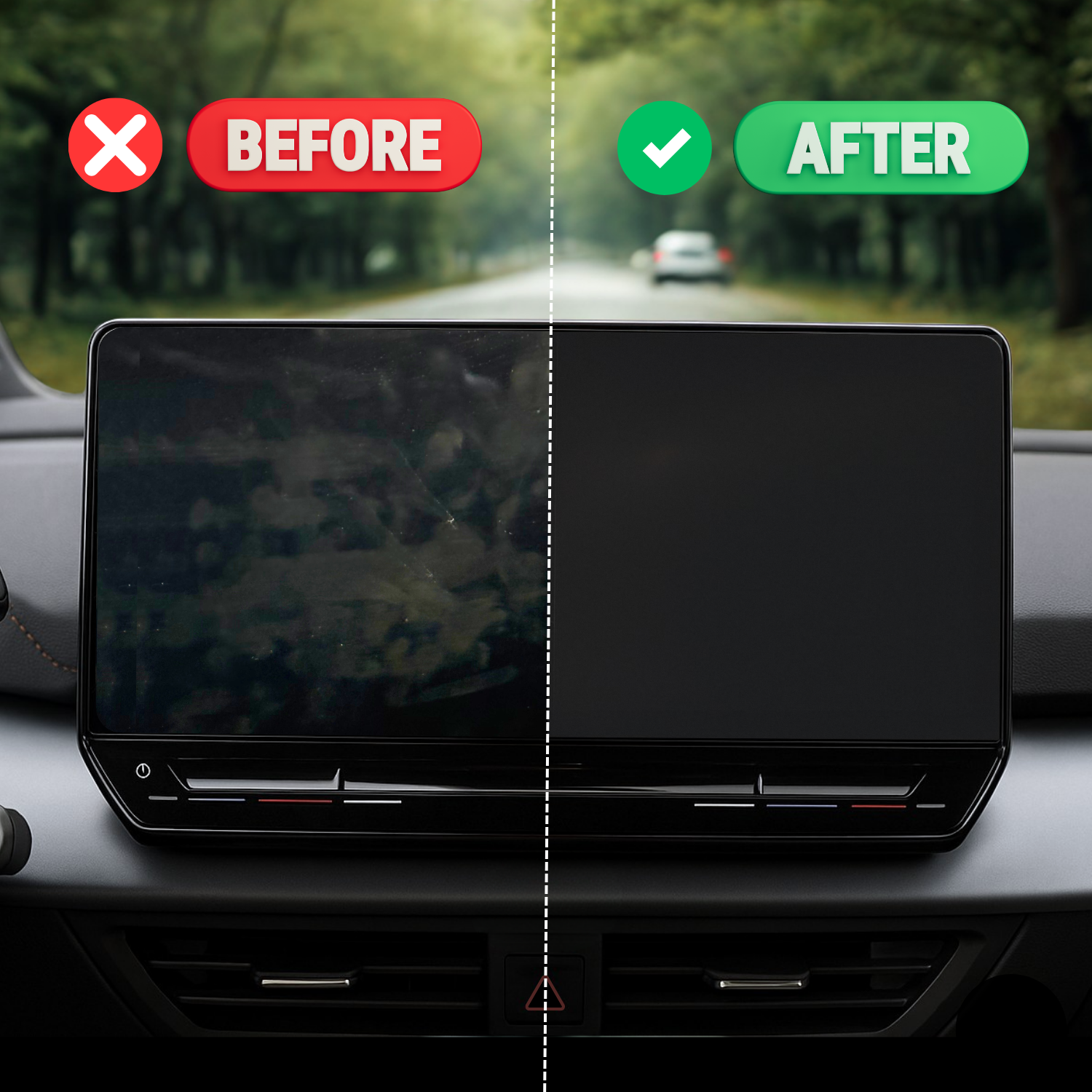 Anti-Fingerprint Displayschutzfolie passend für Citroen Berlingo 3 2018-2028 (5-Türer MiniVan)