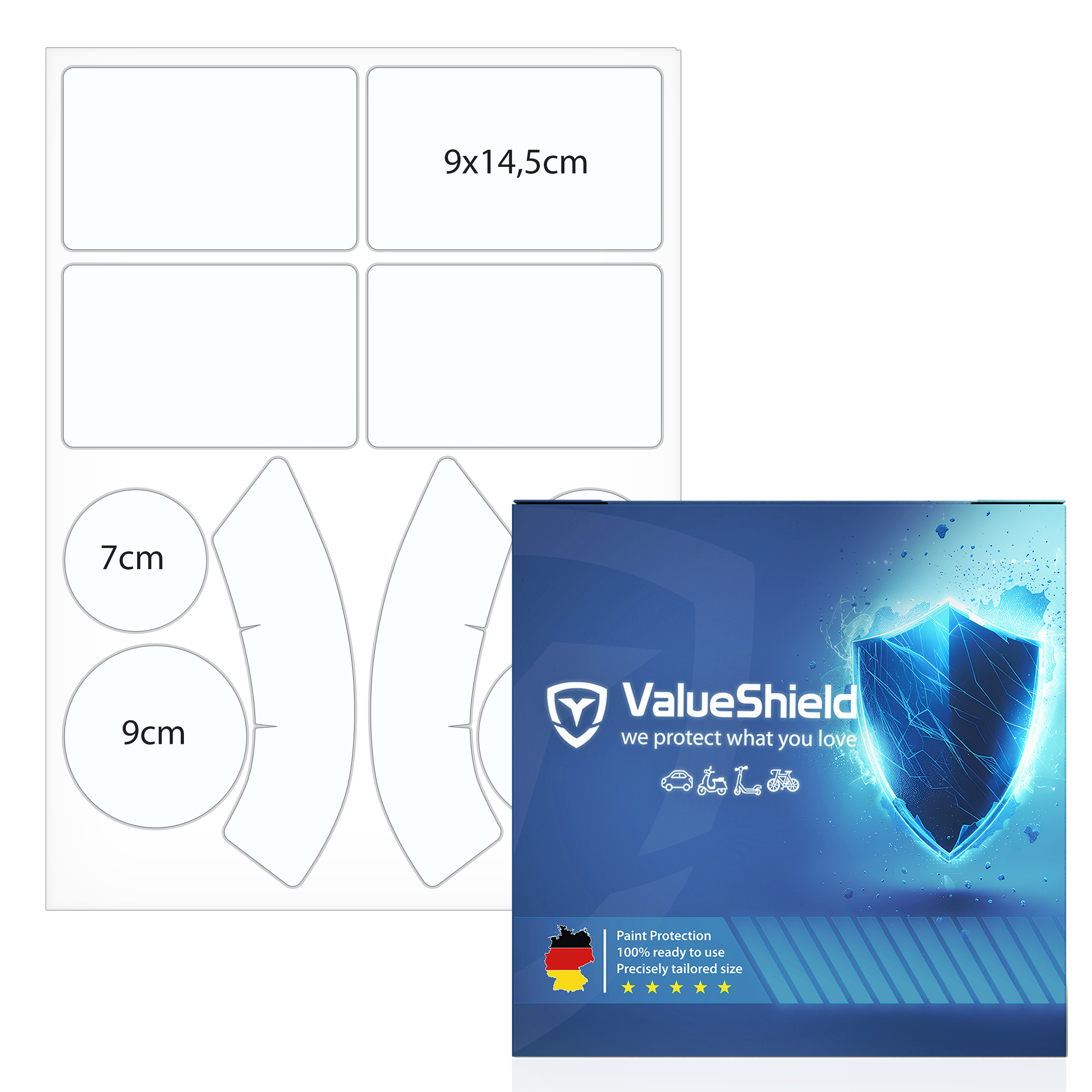 Heckklappenschutz Universal Transparent 10-teilig