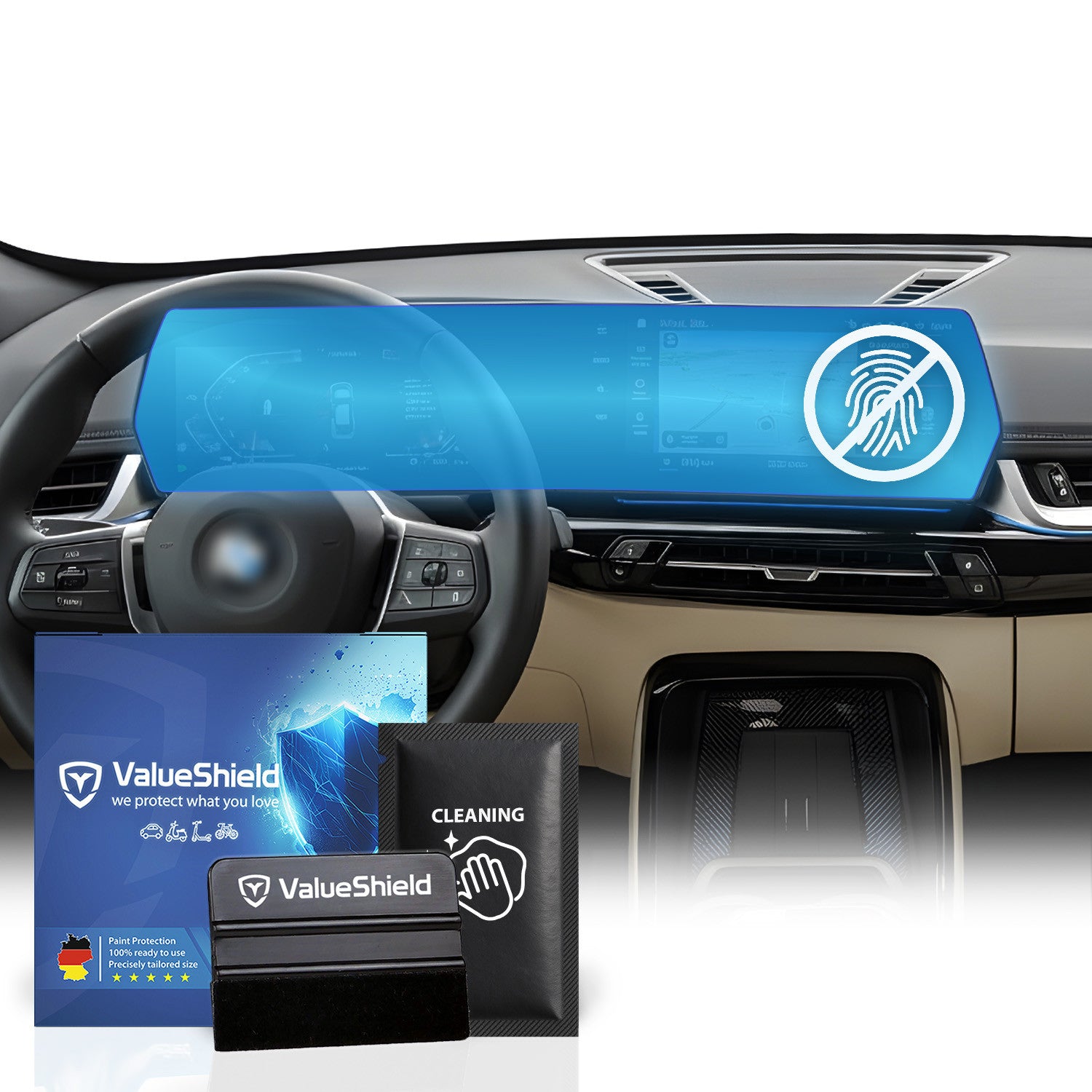Anti-Fingerprint Displayschutzfolie passend für BMW 2er & M2 U06 AT Active Tourer 2021-2028 (5-Türer MiniVan)