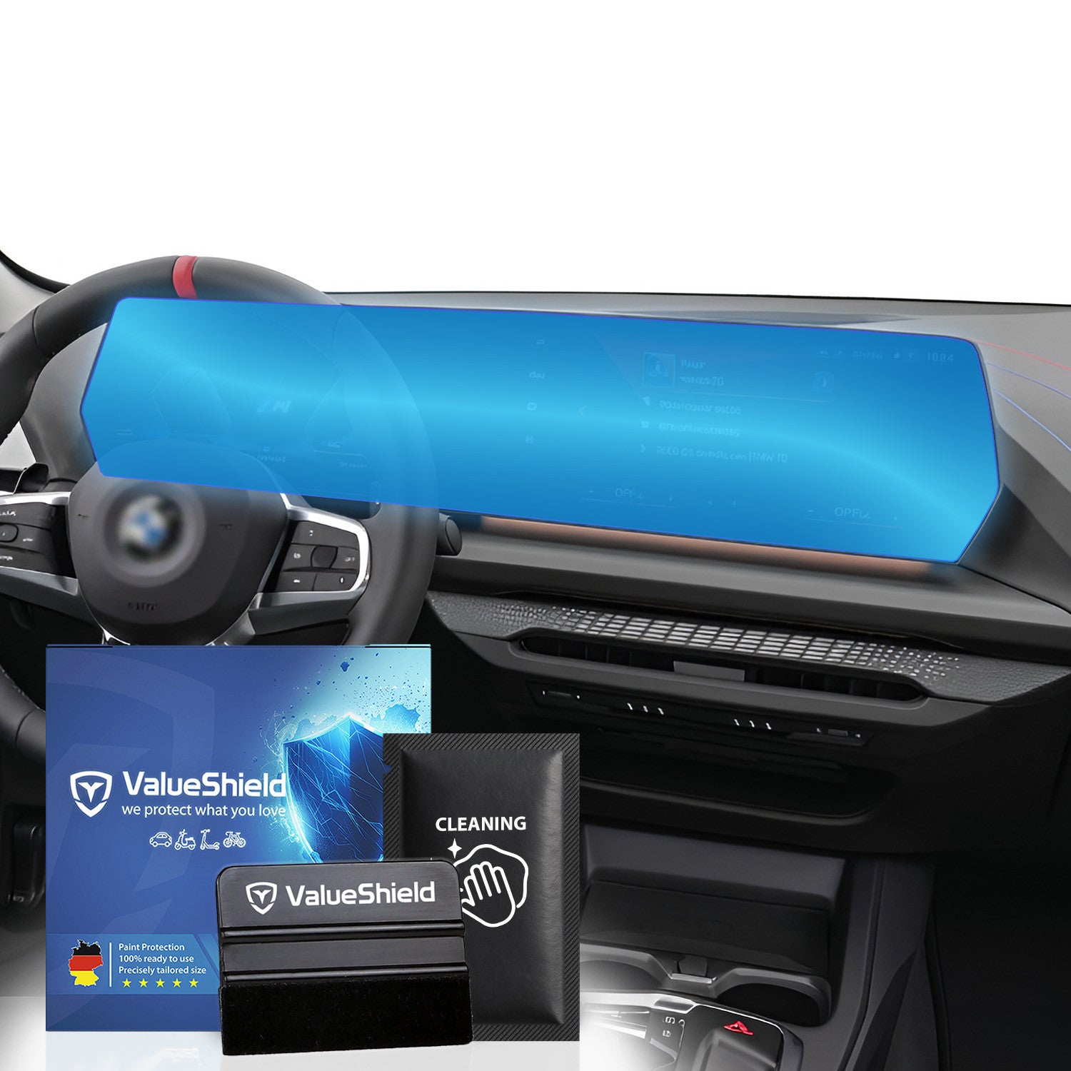 Anti-Fingerprint Displayschutzfolie passend für BMW X2 U10 2024-2029 (5-Türer Crossover SUV)