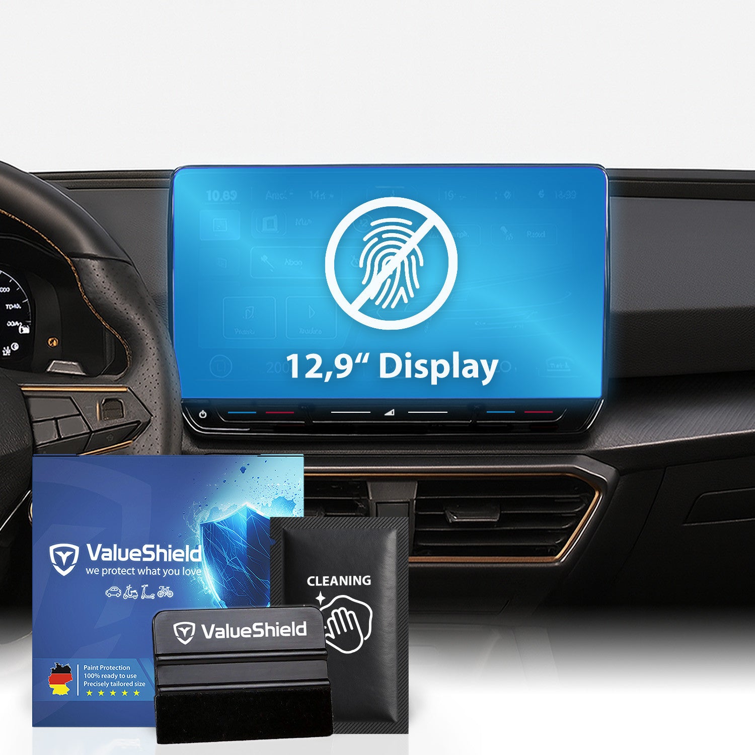 Anti-Fingerprint Displayschutzfolie passend für CUPRA Terramar 2024-2030 (5-Türer SUV)