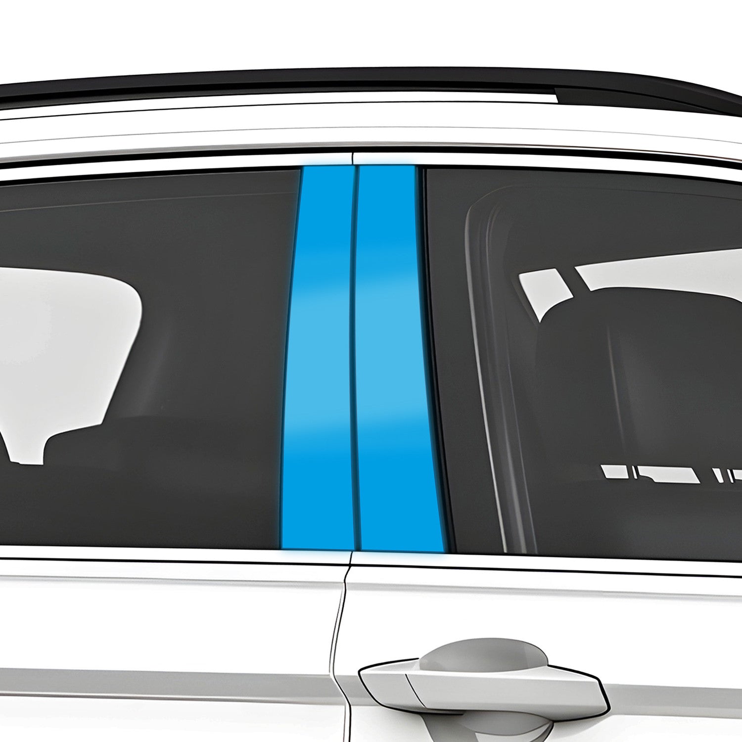 Zierleistendekor für BMW 3er E46/3 Touring 1999-2005 & M3 (5-Türer Kombi) Blende B-Säule Tür