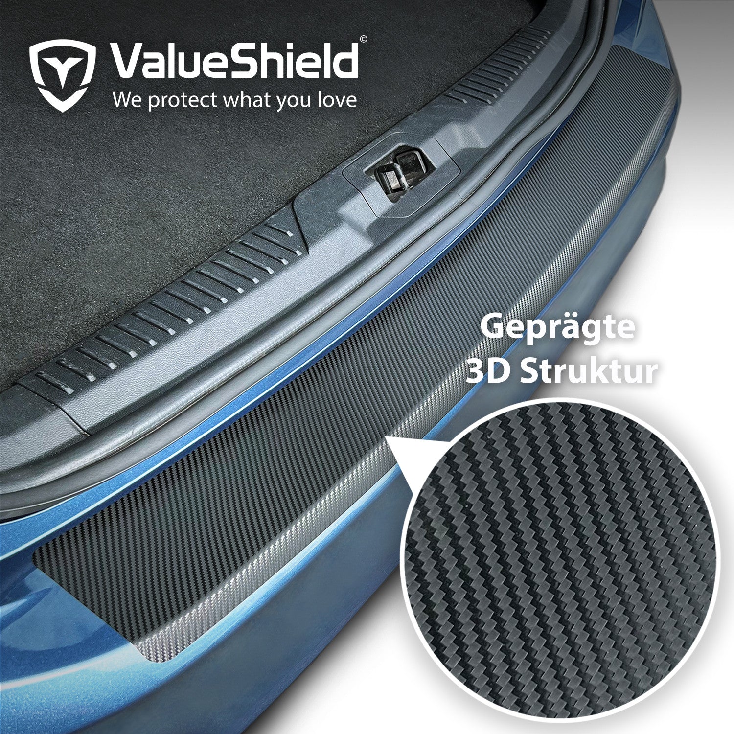Ladekantenschutz für VW Golf 6 VI 2008-2012 (5-Türer Kompakt)