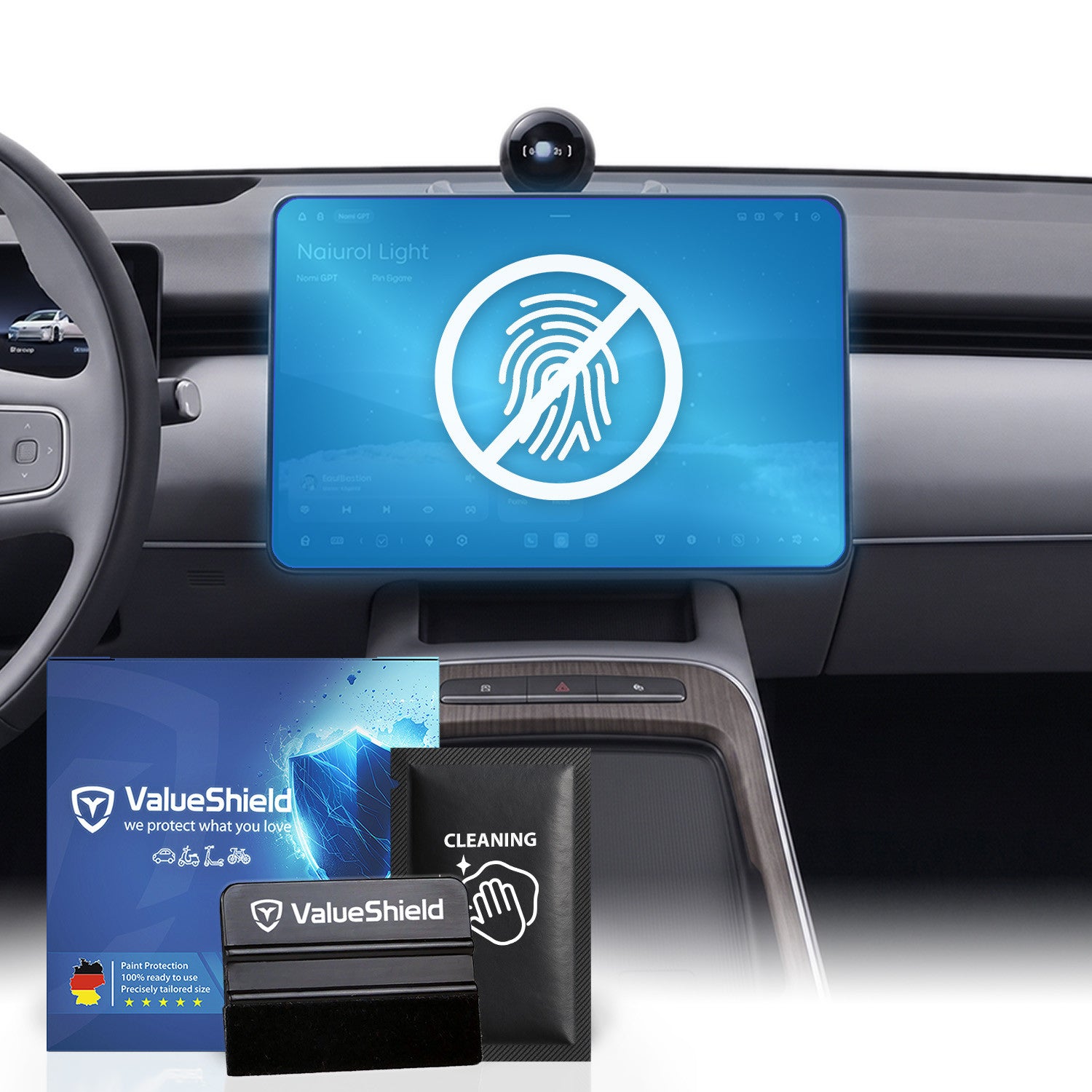 Anti-Fingerprint Displayschutzfolie passend für NIO ET5 2023-2029 (Limousine)