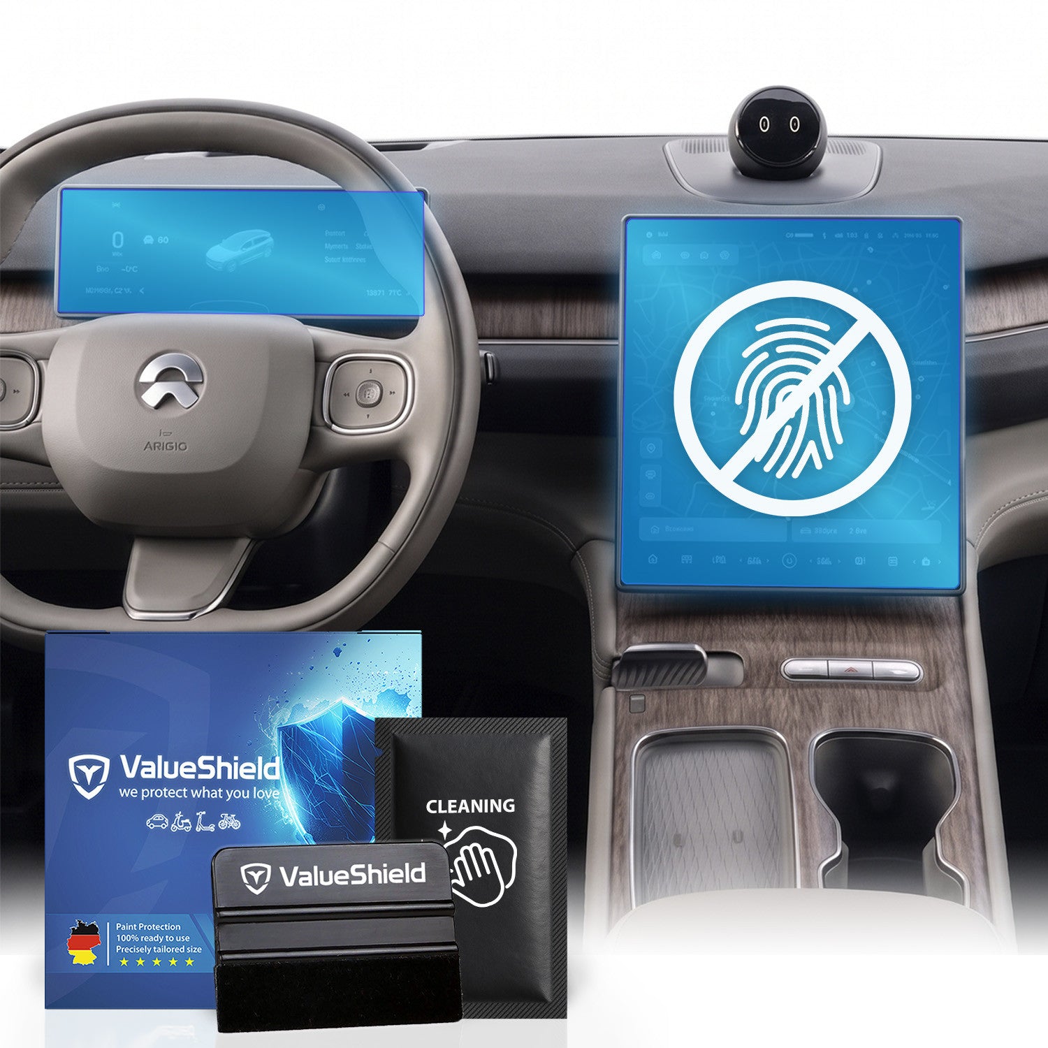 Anti-Fingerprint Displayschutzfolie passend für NIO ET5 2023-2029 (Limousine)