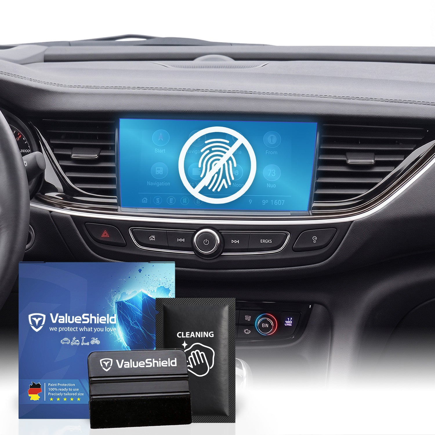 Anti-Fingerprint Displayschutzfolie passend für Opel Insignia B Sports Tourer 2017-2022 (5-Türer Kombi)