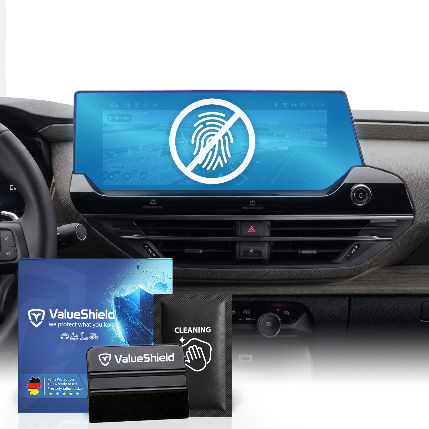 Anti-Fingerprint Displayschutzfolie passend für Citroen C5 X (334) 2021-2027 (5-Türer Kombi)