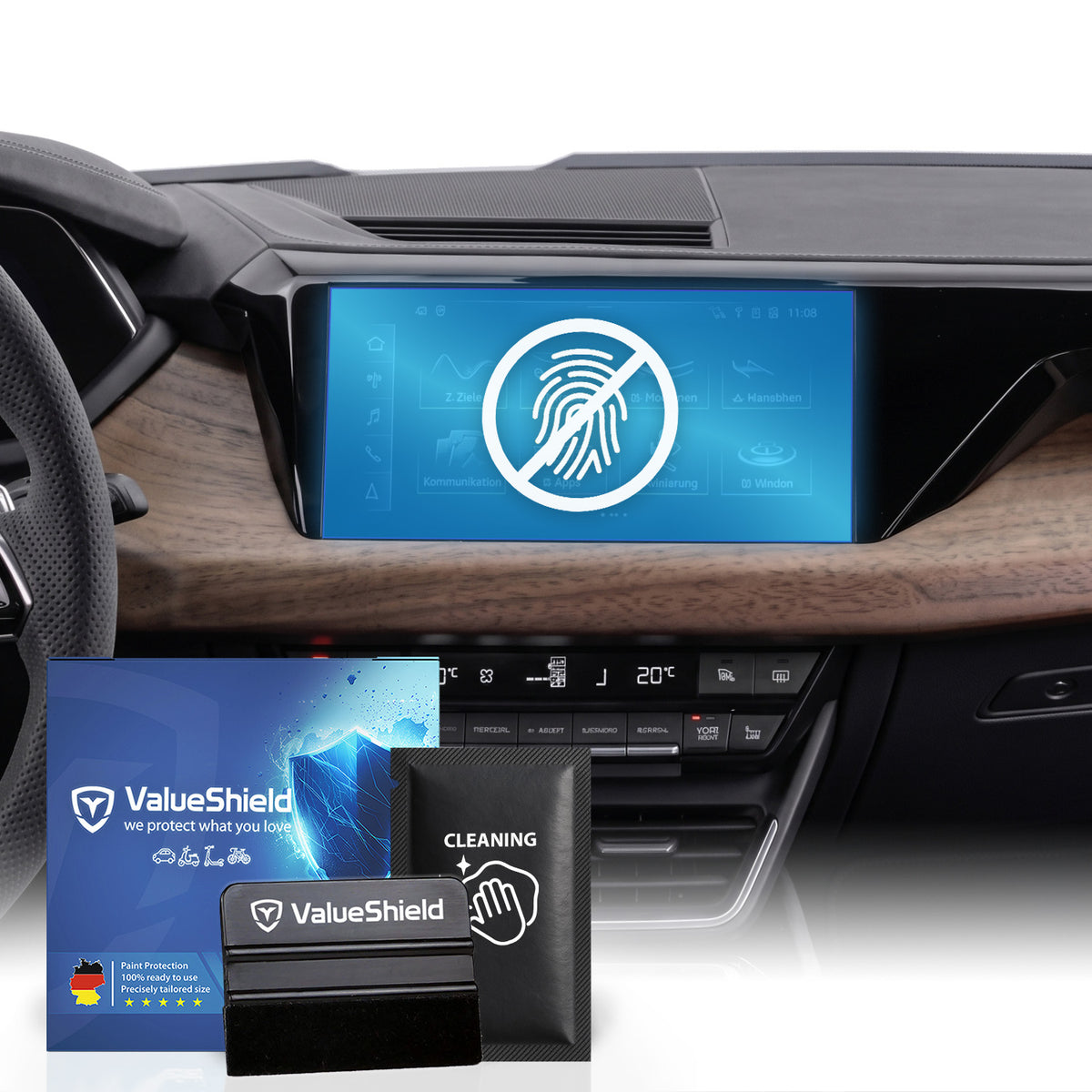 Anti-Fingerprint Displayschutzfolie passend für Audi e-tron Gt 2020-2028 (4-Türer Limousine)