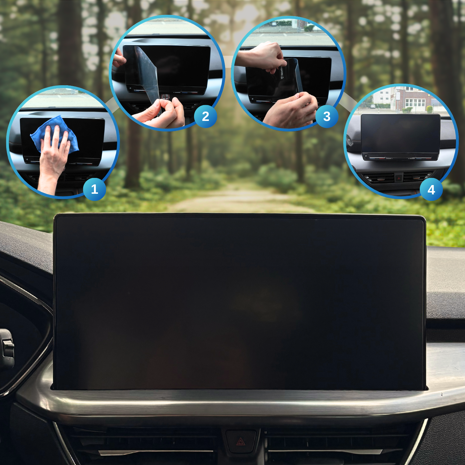 Anti-Fingerprint Displayschutzfolie passend für CUPRA TavaScan EV2 2024-2030 (5-Türer SUV)