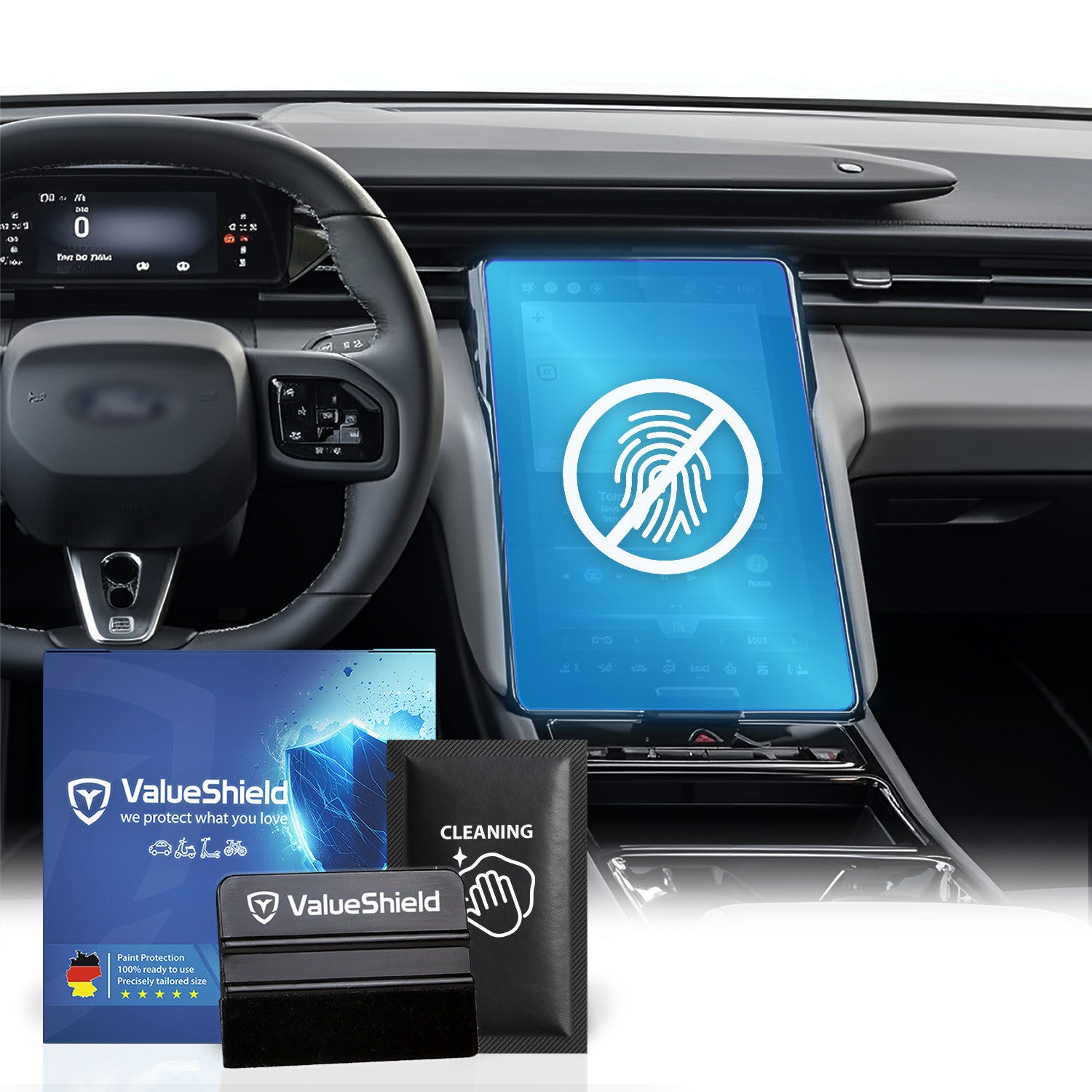 Anti-Fingerprint Displayschutzfolie passend für Ford Capri 2024-2029 (SUV)