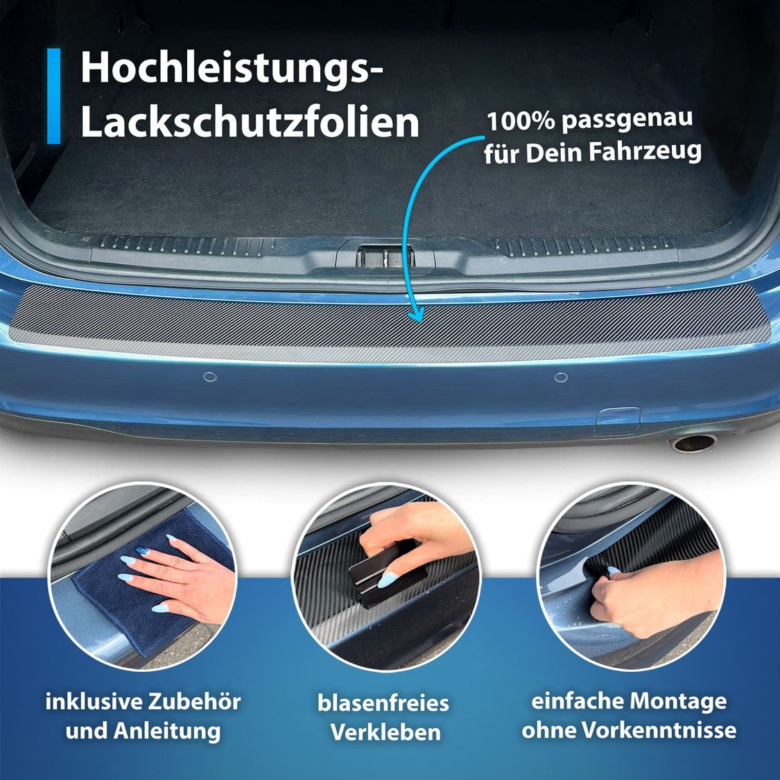 XL Kombiset-Lackschutzfolien passend für Mini Countryman R60 2010-2017 (5-Türer Kompakt-SUV) + universal Ergänzungsset