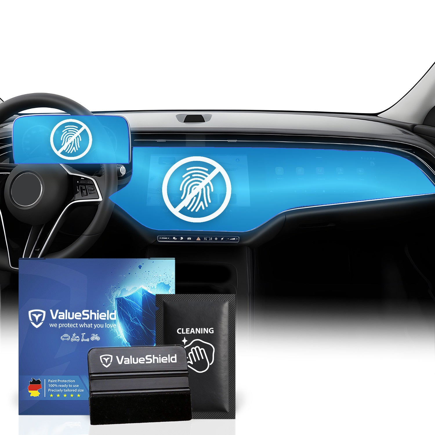 Protection d'écran anti-traces de doigts compatible avec Mercedes Classe E W214 2023-2030 (berline 5 portes)