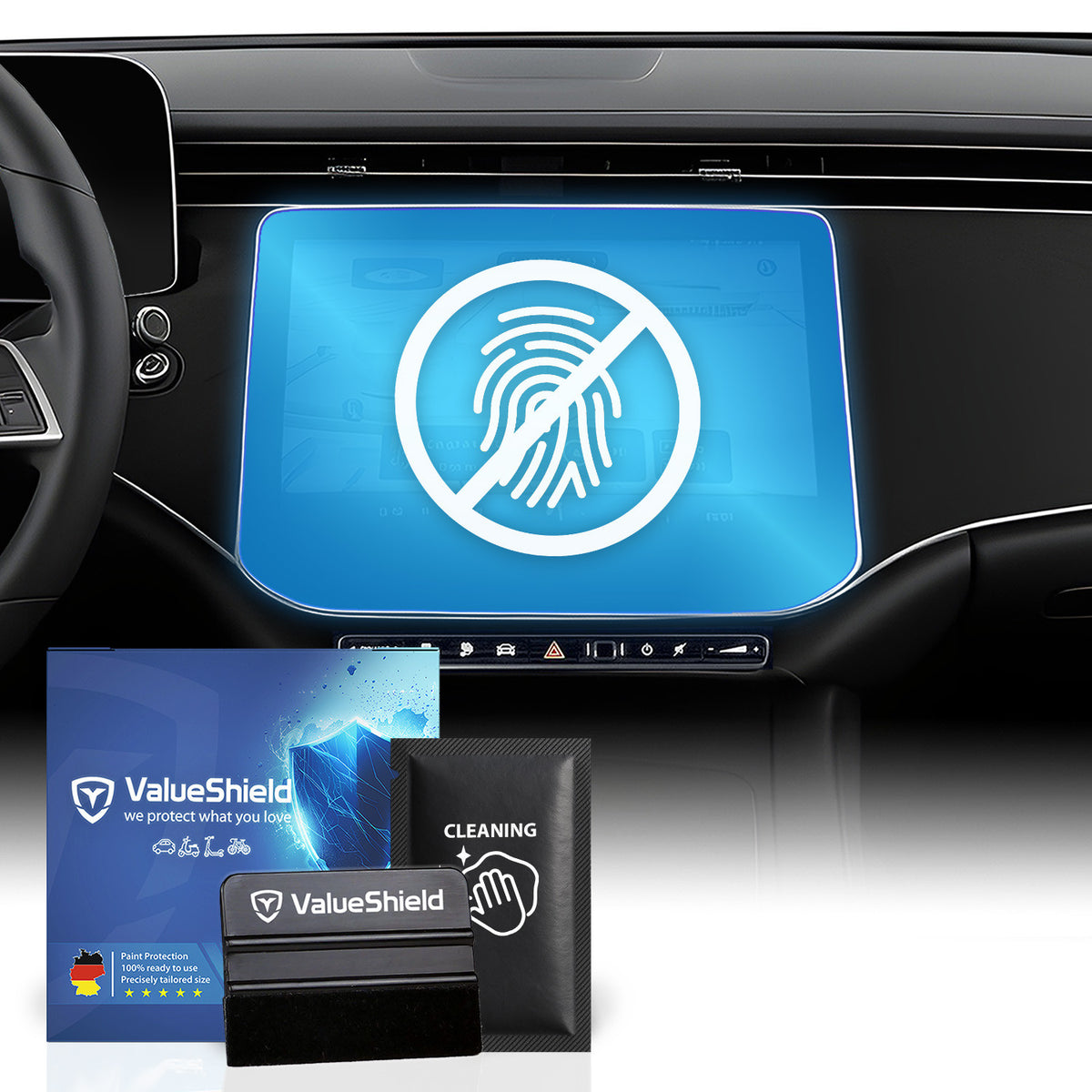 Protection d'écran anti-traces de doigts compatible avec Mercedes Classe E W214 2023-2030 (berline 5 portes)