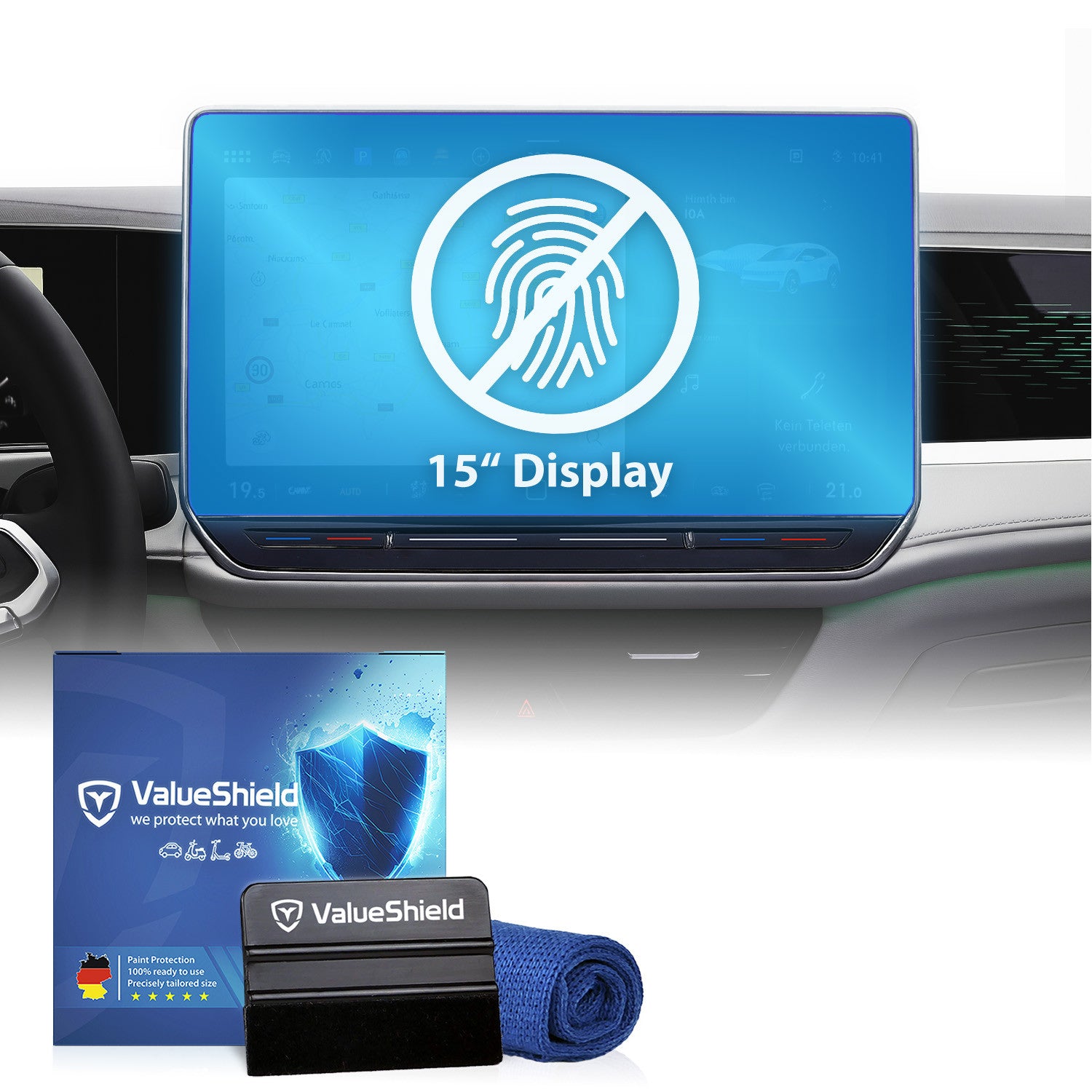 Anti-fingerprint screen protector for VW Tayron 2025-2030 (5-door SUV)