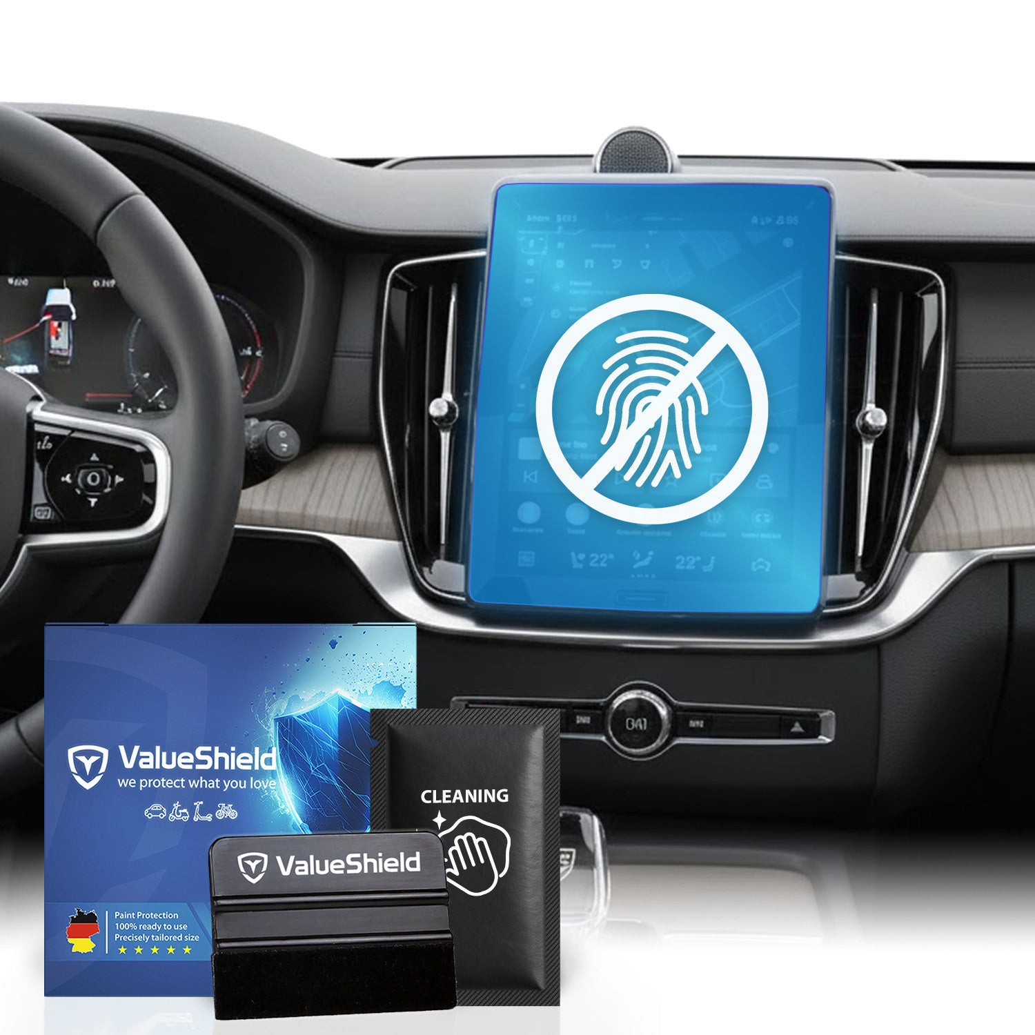 Anti-Fingerprint Displayschutzfolie passend für Polestar 2 2020-2027 (5-Türer Limousine)