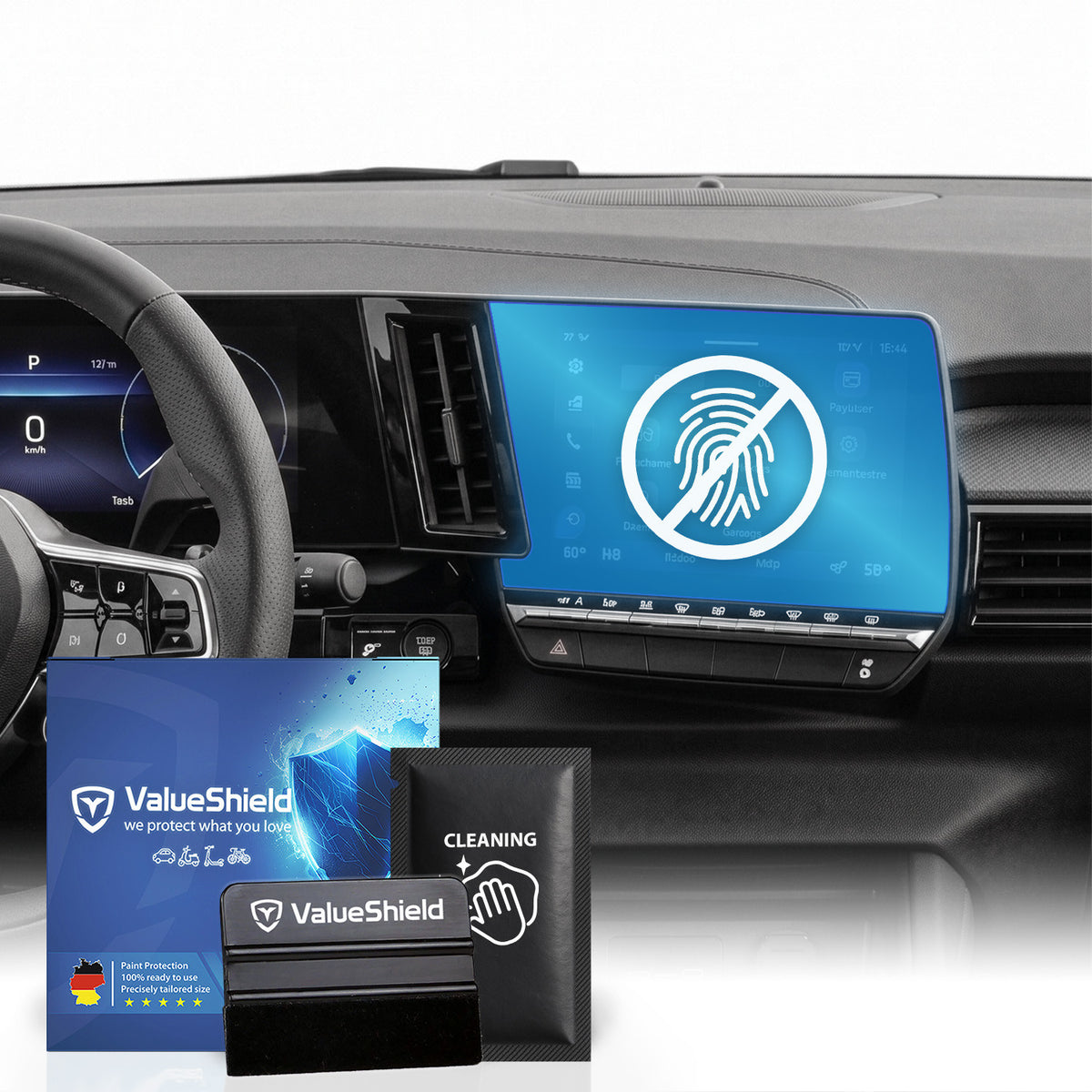Anti-Fingerprint Displayschutzfolie passend für Renault 5 E-Tech 2025-2030 (2-Türer Kompakt)