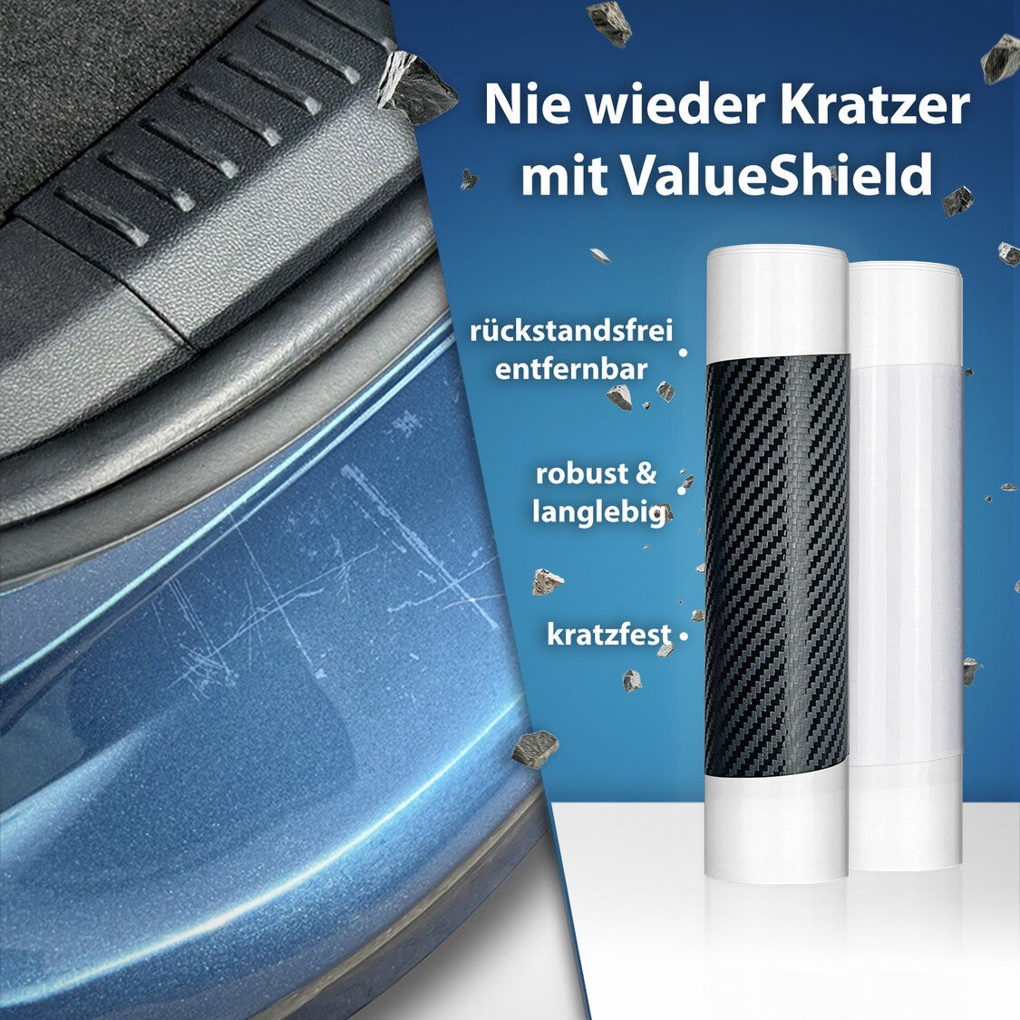 Ladekantenschutz für Nissan Navara D23 / NP300 2015-2026 (2/4-Türer Pickup)